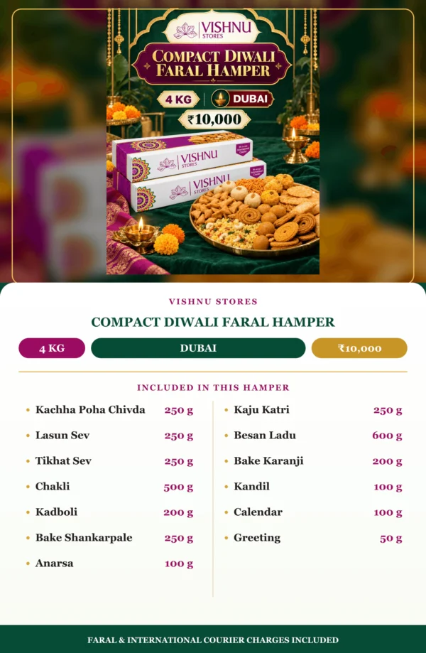 Compact Diwali Faral Hamper for Dubai